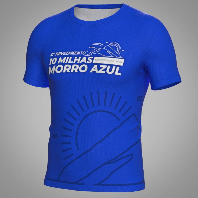 Camiseta Frente - XI Revezamento 10 Milhas Morro Azul 2026